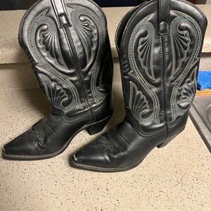 Laredo Black and Blue Cowgirl Boots
